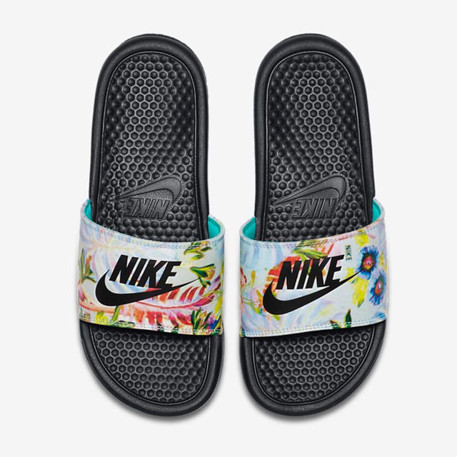 海外限定 NIKE WMNS BENASSI JDI PRINT 花柄 27cm