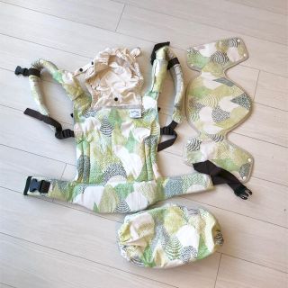 エルゴベビー(Ergobaby)のsun & beach ベビーキャリア オーガニック フルセット(抱っこひも/おんぶひも)