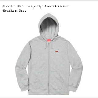 シュプリーム(Supreme)のSupreme Small Box Zip Up Sweatshirt 19ss(パーカー)