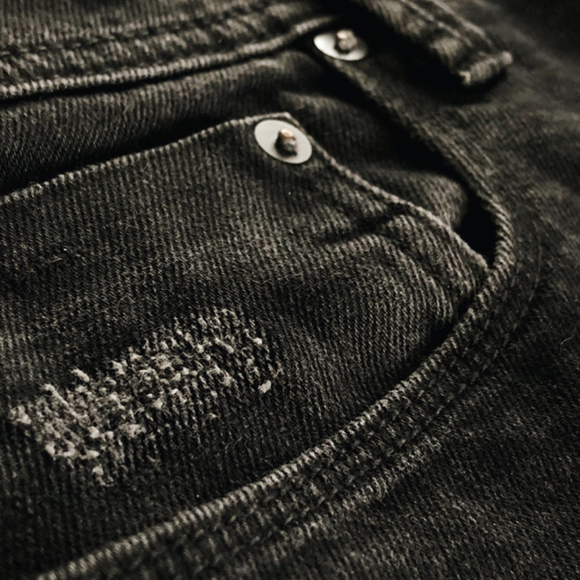 Stampd' LA(スタンプドエルエー)のGAP x STAMPD Black Moto Distressed Jeans メンズのパンツ(デニム/ジーンズ)の商品写真