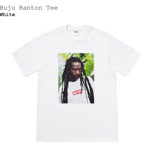 Supreme Buju Banton tee White L size