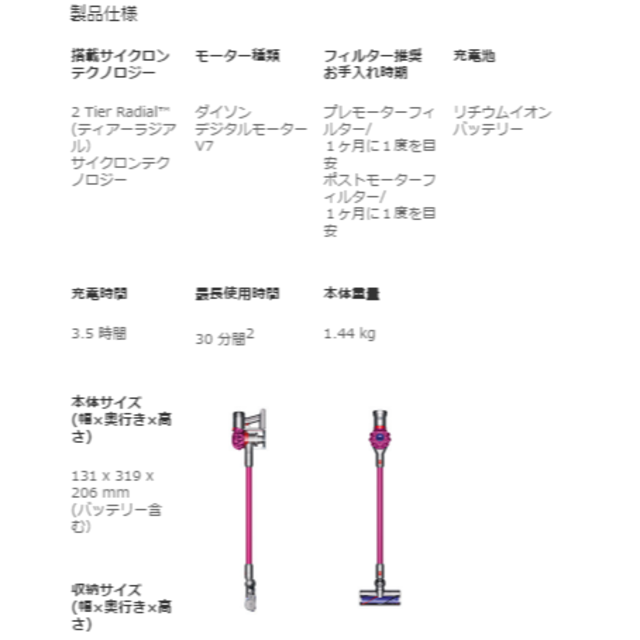 Dyson ダイソン 掃除機 コードレス Dyson V7 Motorheadの通販 By Zupio ダイソンならラクマ