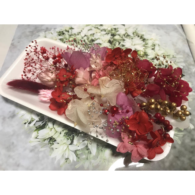 ❀花材セット レッド❀ Ｎｏ．305 - プリザーブドフラワー