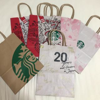 スターバックスコーヒー(Starbucks Coffee)のスタバ紙袋 クリアファイル(ショップ袋)