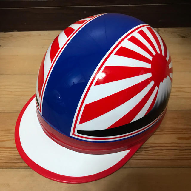 新品 富士日章 コルク半 ヘルメット 赤白青 族車 旧車會 の通販 新品 富士日章 コルク半 ヘルメット 赤白青 族車 旧車會 の通販