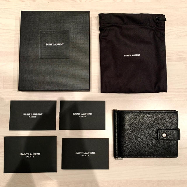 SAINT LAURENT サック・ド・ジュール ウォレット ビルクリップ付