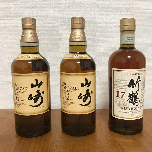 山崎12年 2本 竹鶴17年 1本