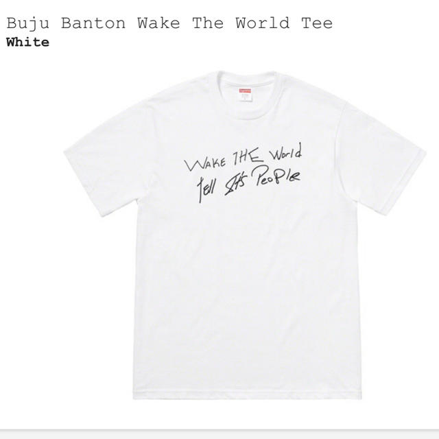 Supreme(シュプリーム)のSupreme Buju Banton Wake the world tee メンズのトップス(Tシャツ/カットソー(半袖/袖なし))の商品写真