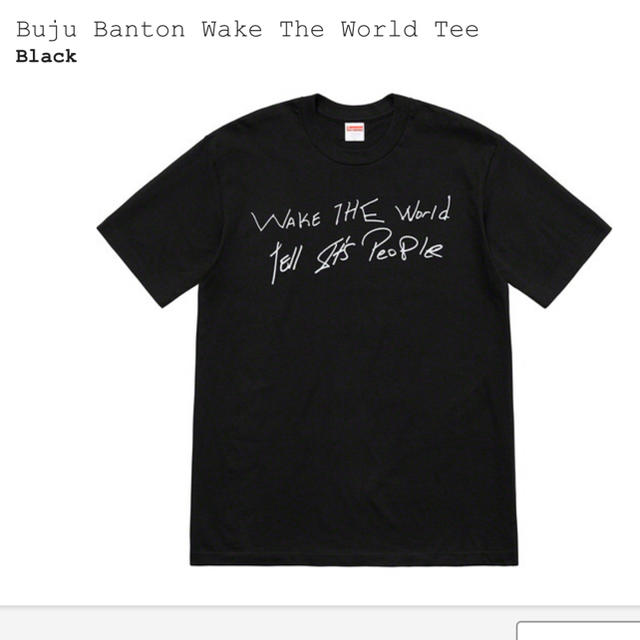 Supreme(シュプリーム)のSupreme Buju Banto Wake the world Tee メンズのトップス(Tシャツ/カットソー(半袖/袖なし))の商品写真