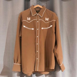 ニードルス(Needles)の【ほぼ新品】NEEDLES 19ss カウボーイシャツ ニードルズ ブラウン (シャツ)