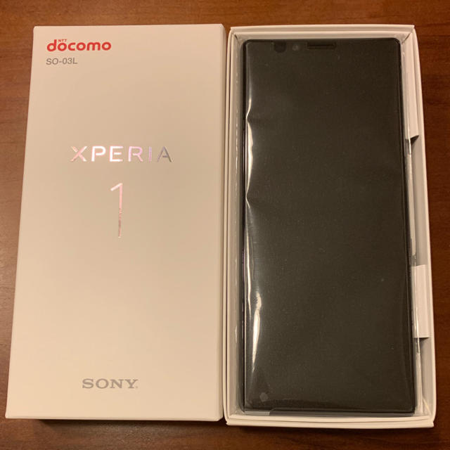 Xperia 1 ブラック SO-03L ドコモ SIMロック解除済 - スマートフォン本体
