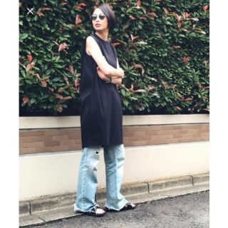 イエナ(IENA)の【AMIW】 PO JERSEY DRESS ワンピース ブラック(ひざ丈ワンピース)