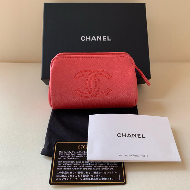 CHANEL(シャネル)の★定価以下★新作 CHANEL シャネル コスメポーチ ピンク レディースのファッション小物(ポーチ)の商品写真