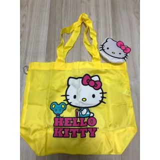 フォーエバートゥエンティーワン(FOREVER 21)の新品☆フォーエバー21 トートバッグ エコバッグ ハローキティ イエロー(トートバッグ)