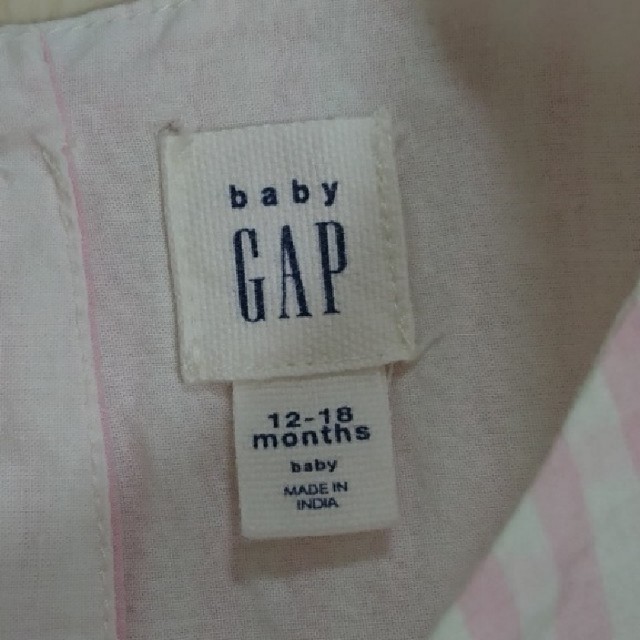 babyGAP(ベビーギャップ)のbabygap ストライプワンピース キッズ/ベビー/マタニティのベビー服(~85cm)(ワンピース)の商品写真