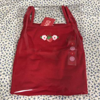 ジンボリー(GYMBOREE)の【新品タグ付】ジンボリー いちご&お花 キャミトップス  5T(Tシャツ/カットソー)