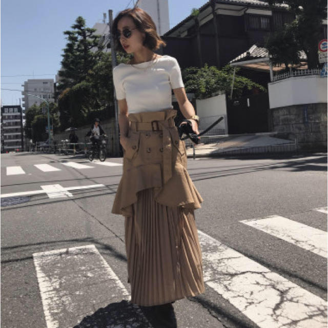 数量は多 ameri vintege TRENCH PLEATS SKIRT M superior-quality.ru:443