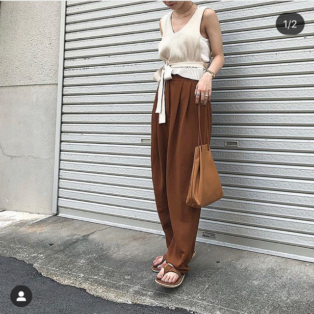 TODAYFUL バッククロスニットビスチェ ニットベストトップス