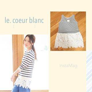 ルクールブラン(le.coeur blanc)のルクールブラン★レースタンクトップ(タンクトップ)