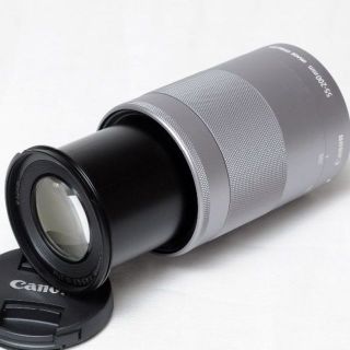 キヤノン(Canon)の✨新品・保証✨Canon EF-M 55-200 ✨望遠ズーム ✨キャノン✨銀(レンズ(ズーム))