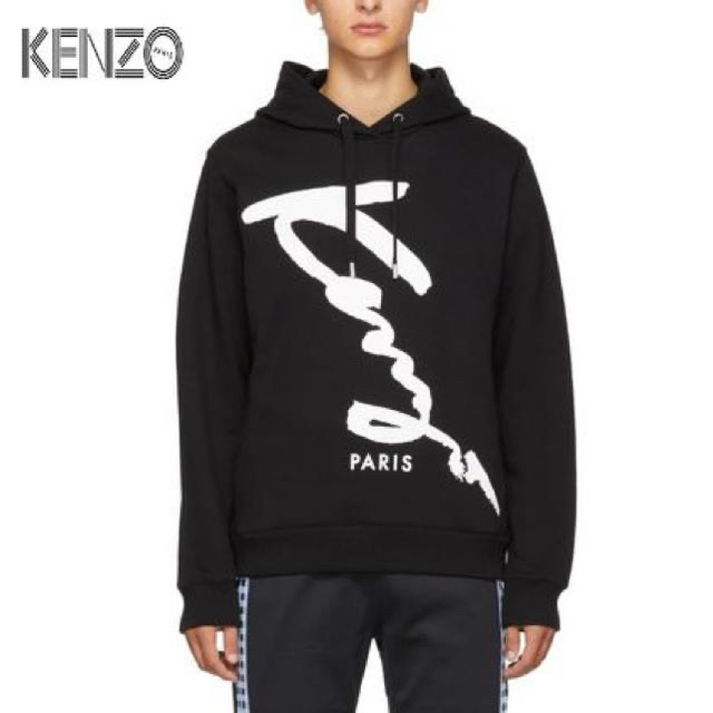 KENZO メンズ　パーカー　　黒色