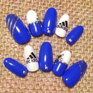 ネイル♡サッカー adidas 10本