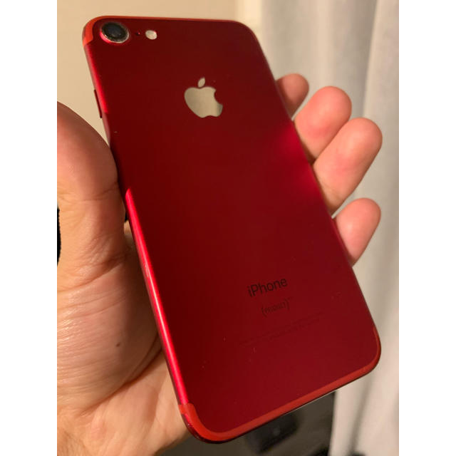 iPhone7 256GB PRODUCT RED 美品 SIMロック解除済み