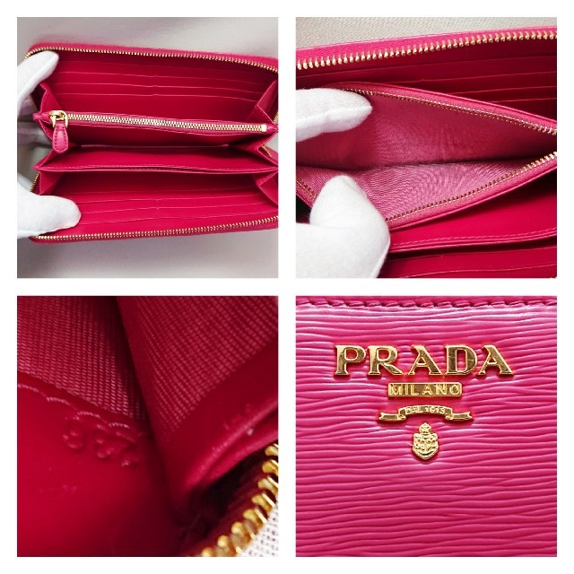 PRADA(プラダ)のHanakappa様専用❤️PRADA ラウンドファスナー ピンク❤️ レディースのファッション小物(財布)の商品写真