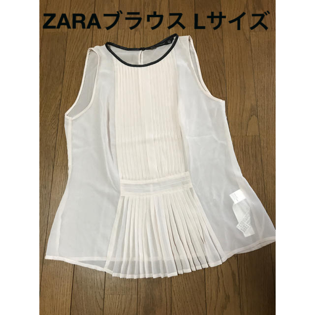 ZARA(ザラ)のZARA ノースリ ピンクブラウス レディースのトップス(シャツ/ブラウス(半袖/袖なし))の商品写真