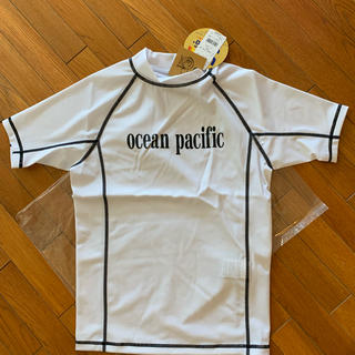 オーシャンパシフィック(OCEAN PACIFIC)の新品オーシャンパシフィックOpラッシュガードSサイズ ホワイト  3900円+税(水着)
