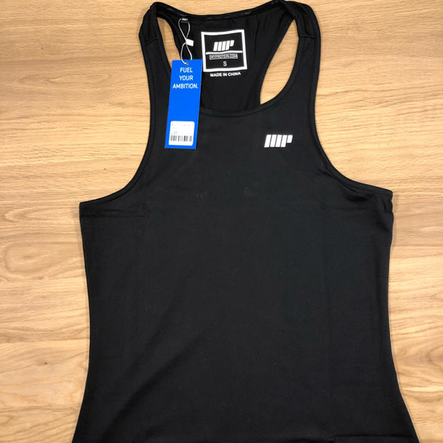 MYPROTEIN(マイプロテイン)のMYPROTEIN TANK TOP マイプロテインタンクトップ 黒S 新品 スポーツ/アウトドアのトレーニング/エクササイズ(トレーニング用品)の商品写真