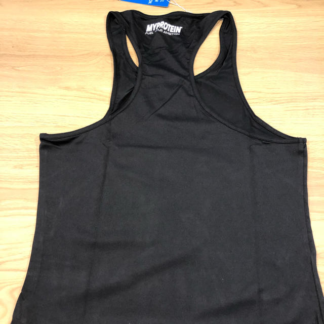 MYPROTEIN(マイプロテイン)のMYPROTEIN TANK TOP マイプロテインタンクトップ 黒S 新品 スポーツ/アウトドアのトレーニング/エクササイズ(トレーニング用品)の商品写真