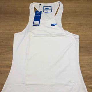 マイプロテイン(MYPROTEIN)のMYPROTEIN TANK TOP マイプロテイン タンクトップ 白S 新品(タンクトップ)