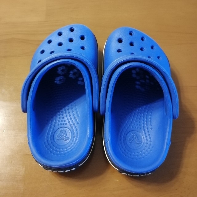 crocs(クロックス)の☆じゅんじゅん様専用☆　クロックス♡C4-5（13cm）ブルー キッズ/ベビー/マタニティのベビー靴/シューズ(~14cm)(サンダル)の商品写真