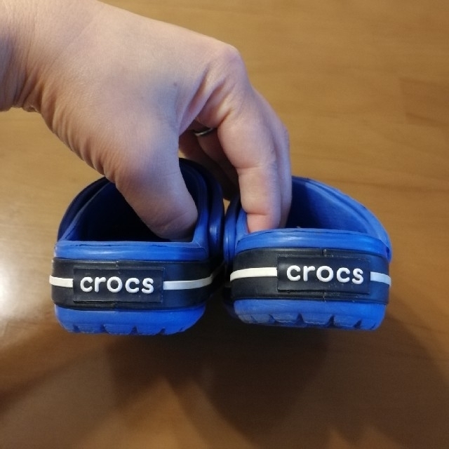 crocs(クロックス)の☆じゅんじゅん様専用☆　クロックス♡C4-5（13cm）ブルー キッズ/ベビー/マタニティのベビー靴/シューズ(~14cm)(サンダル)の商品写真