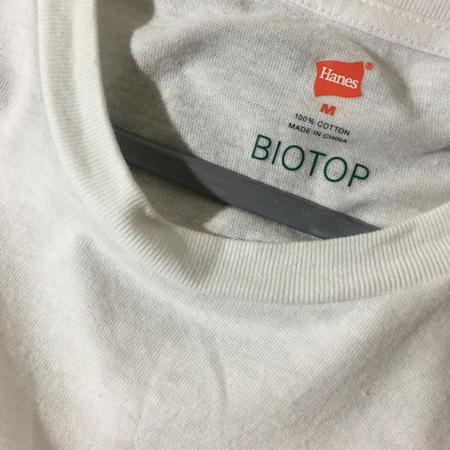 Adam et Rope'(アダムエロぺ)のhanes BIOTOP 白 ノースリーブ レディースのトップス(Tシャツ(半袖/袖なし))の商品写真