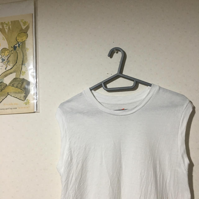 Adam et Rope'(アダムエロぺ)のhanes BIOTOP 白 ノースリーブ レディースのトップス(Tシャツ(半袖/袖なし))の商品写真