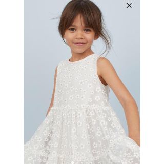 エイチアンドエム(H&M)の値下げ！H&M キッズ チュール 花柄 ワンピース(ワンピース)