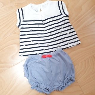 プチバトー(PETIT BATEAU)のPETIT BATEATU  上下セット♡【美品】(Ｔシャツ)