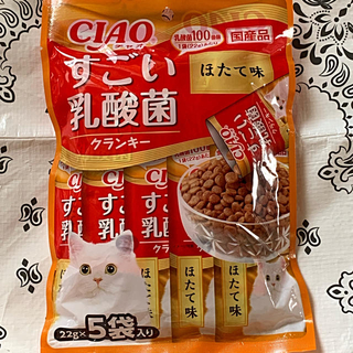 イナバペットフード(いなばペットフード)の♡CIAOすごい乳酸菌クランキー 猫のおやつ ほたて味♡(ペットフード)