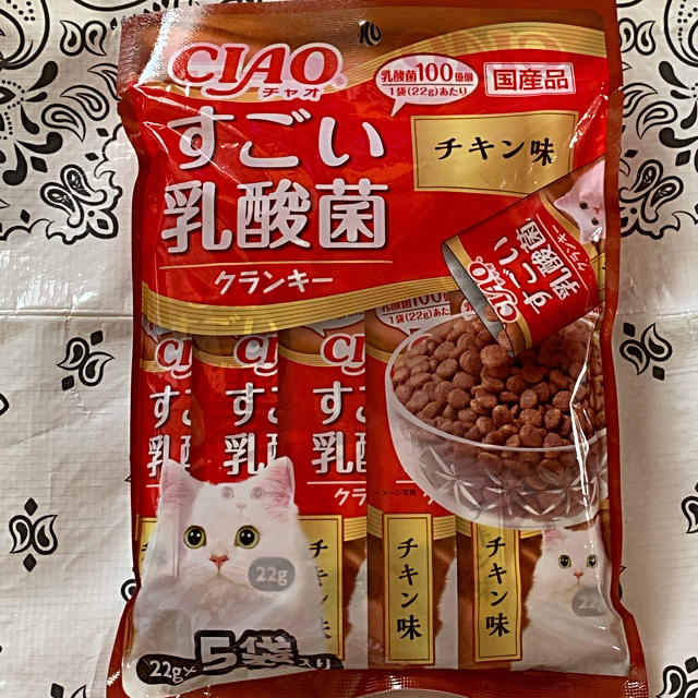 いなばペットフード(イナバペットフード)の♡CIAOすごい乳酸菌クランキー 猫のおやつ チキン味♡ その他のペット用品(ペットフード)の商品写真