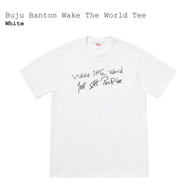 supreme buju banton wake the world tee