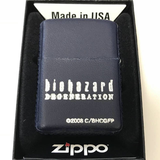 ジッポー(ZIPPO)のZippoライター/バイオハザード/レオン/デザートイーグル/革/レザー/未使用(タバコグッズ)