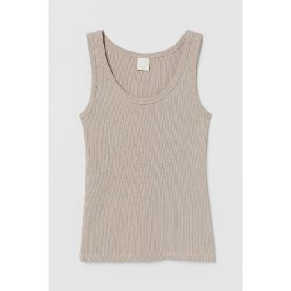 エイチアンドエム(H&M)のH&M　リブ　タンクトップ(タンクトップ)