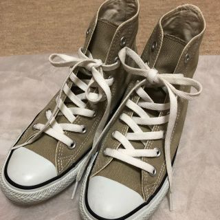 コンバース(CONVERSE)のCONVERSE ハイカット ベージュ 24.5(スニーカー)