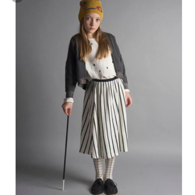 bobo chose(ボボチョース)のBOBO CHOSES ストライプ スカート mina perhonen　TAO キッズ/ベビー/マタニティのキッズ服女の子用(90cm~)(スカート)の商品写真