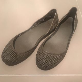 メリッサ(melissa)のジャイ子さま専用＊メリッサ＊ラバー＊フラットシューズ＊シルバー(バレエシューズ)