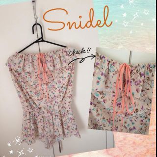 スナイデル(SNIDEL)のSnidelロンパース♡(ミニワンピース)