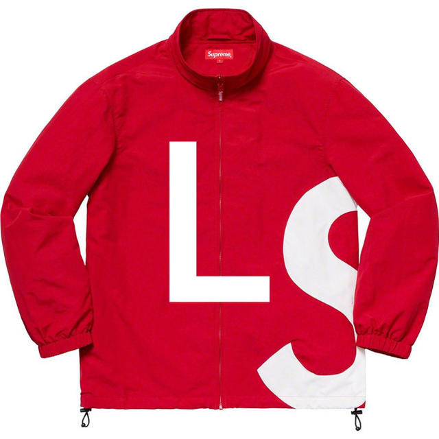 Supreme s logo track jacket 赤 L