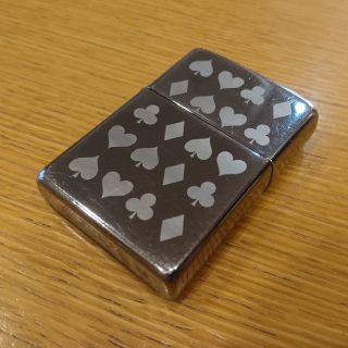 ジッポー(ZIPPO)の値下げ zippo ブラックアイスシリーズ トランプ柄(タバコグッズ)